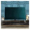 ZPFDSG Tv Cover Velvet Fabric TV Cover 43inches 55 Inches 65 Inches Hanging TV Cover Dust Cover Desktop (Color : Velvet silver ash, Size : 43 inches) view 2