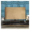 ZPFDSG Tv Cover Velvet Fabric TV Cover 43inches 55 Inches 65 Inches Hanging TV Cover Dust Cover Desktop (Color : Velvet silver ash, Size : 43 inches) view 3
