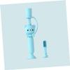 COLLBATH Manual Toothbrush Silicone Safe for Toddlers Bear Pattern Handle Random Color view 2