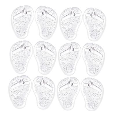 FOMIYES 6pairs Flip-Flops Gel Forefoot Cushions Pad for Shoes Grip Pads Comfort at Home