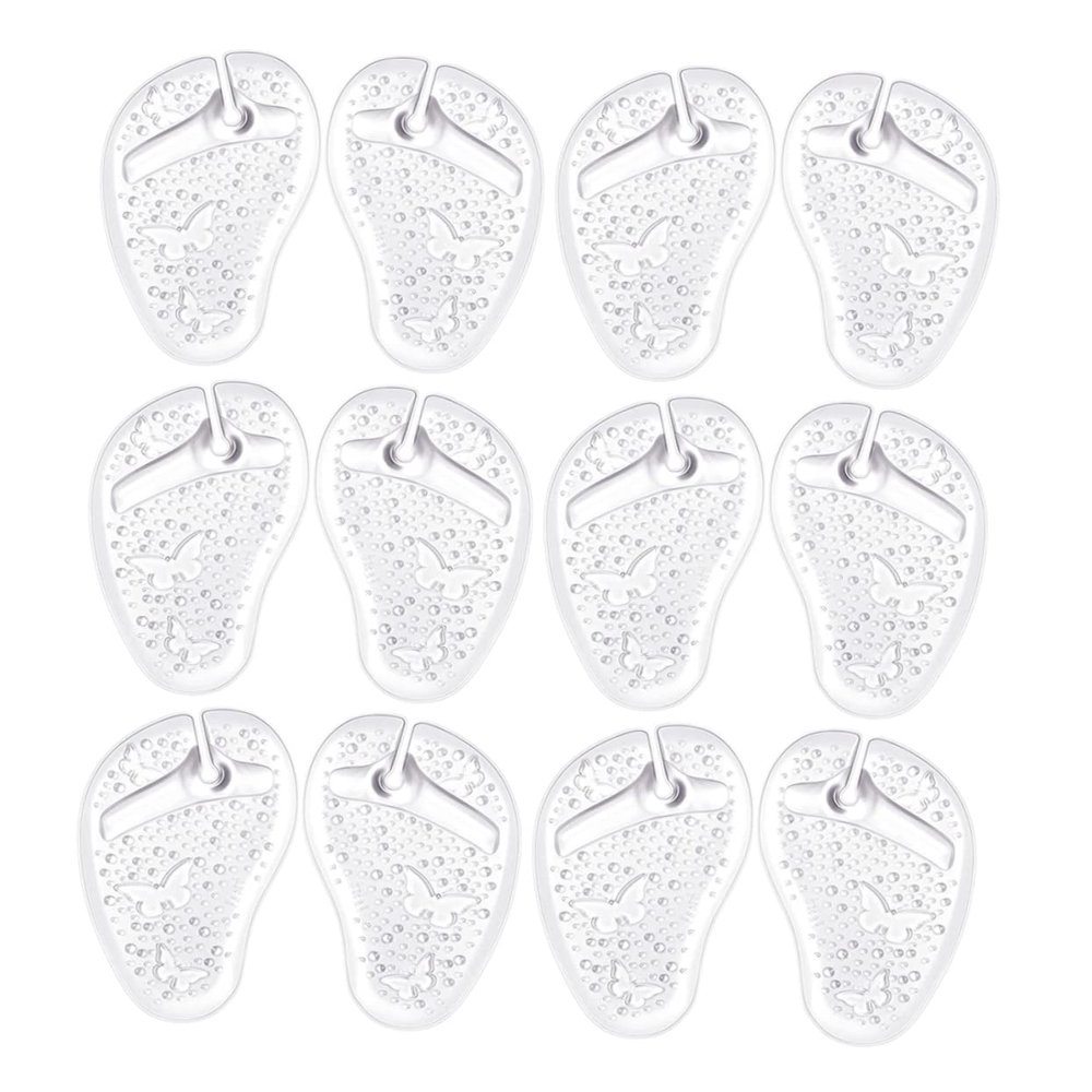FOMIYES 6pairs Flip-Flops Gel Forefoot Cushions Pad for Shoes Grip Pads Comfort at Home
