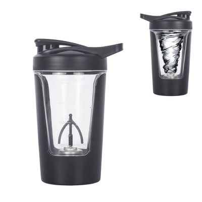Electric Protein Shaker Bottle, Tritan - BPA Free, USB Rechargeable Protein Shake Mixer, Portable Mixer Cup Auto Mixing Mug for Protein Shakes and Coffee, 15 oz (Black)