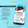 Nutravita Omega 3 Capsules High Strength 2000mg with 660mg EPA & 440mg DHA, 2 Bottles of 240 Softgel Omega 3 Fish Oil Capsules for 8 Months of Supply, Fish Oil Omega 3 Supplements view 2