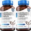 Nutravita Glucosamine and Chondroitin Complex (2 Packs of 180)  360 High Strength Capsules  Contributes to Maintenance of Normal Immune System  Vitamin C, Turmeric, Ginger and Rosehip  Made in UK view 1