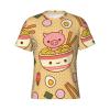 Delicious Sweet Ramen Men's T Shirt - Fashionable Graphic Tee, Lightweight and Breathable Casual Summer Shirt Comfortable T-Shirt Short Sleeve Tee Crew Neck Shirt view 4