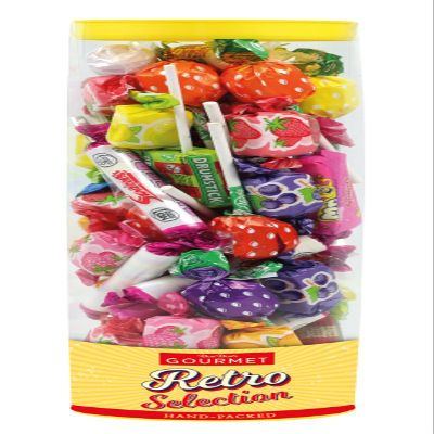 Bon Bon's Gourmet - Retro Sweets Tube, Great Gift for All Occasions, 25cm Tall, 580g Tube