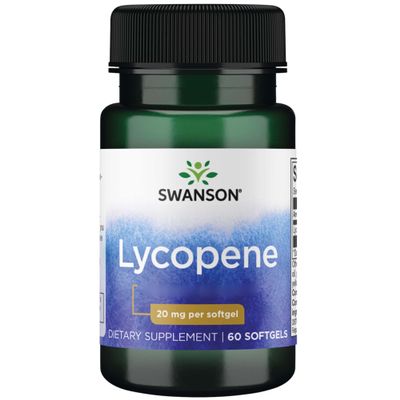 Swanson, Lycopene, 20mg, 60 Softgels, High-Dose, Gluten-Free, GMO-Free