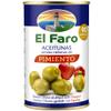 El Faro 6x 350g (150g drained) Spanish Green Olives Filled With Roasted Red Pepper Snack view 2