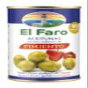 El Faro 6x 350g (150g drained) Spanish Green Olives Filled With Roasted Red Pepper Snack view 3
