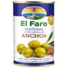 El Faro 6 x350g tins (150 grams drained/tin) Spanish Green Manzanilla Olives Filled With Anchovy view 3