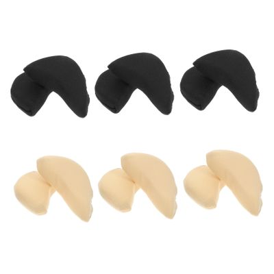 SKISUNO 6 Pairs Thick Sponge Ball-of-Foot Cushion Inserts for High Heel Insoles and Heel Supports Washable Half Insoles to Reduce Improve Shoe Fit and Enhance Comfort