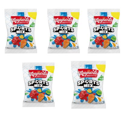 Bassett Sports Mix 130g - Let the fun and games begin with Bassett Sports Mix - what will you grab - Pack of 5 x 130g