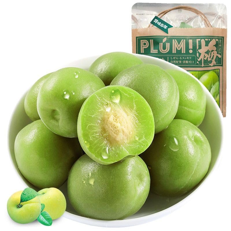 Crisp green plum116g/bagSour crisp cold fruit fruit,candied fruit sour plum, fresh fresh plum, Chinese snack gift, fruit snack (3bags)