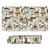 Coffee and Sweets Sugar Extra Large Rubber Keyboard Pad - 15.8x29.5in Ergonomic Mouse Pad for Gaming and Office Use view 1