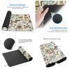 Coffee and Sweets Sugar Extra Large Rubber Keyboard Pad - 15.8x29.5in Ergonomic Mouse Pad for Gaming and Office Use view 3