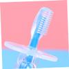 SEWOART 2pcs Silicone Finger Toothbrush Training Brush Umbrella-Shaped Boys and Girls Brush view 3