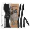 Beard Shaper Kit - Complete Shaping & Styling Tool - Adjustable Shaper, Razors, Barber Pencil - Beard Stencil Guide Template view 3