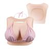 Cyomi Silicone Breast Forms Fake Boobs Silicone Breastplates Round Collar with Hollow Back for Crossdresser Transgender Cosplay Drag Queen B-G Cup view 1