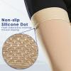 beister 15-20 mmHg Open Toe Medical Compression Stockings for Women Men, Thigh High Graduated Compression Socks with Dot Silicone Band, Support Circulation Pressure Stockings for Varicose Veins, Edema view 4