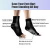 4 Pairs Plantar Fasciitis Socks, Neuropathy Socks for Women and Men,Soothe Relief Socks for Neuropathy Pain Women,Plantar Fasciitis Relief Compression Socks for Arch Pain, Fatigue(Black) view 2