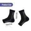 4 Pairs Plantar Fasciitis Socks, Neuropathy Socks for Women and Men,Soothe Relief Socks for Neuropathy Pain Women,Plantar Fasciitis Relief Compression Socks for Arch Pain, Fatigue(Black) view 3