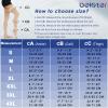 beister 15-20 mmHg Open Toe Medical Compression Stockings for Women Men, Thigh High Graduated Compression Socks with Dot Silicone Band, Support Circulation Pressure Stockings for Varicose Veins, Edema view 2