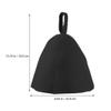 INOOMP 2pcs Wool Sauna Hat Thickened Quick Drying Bathing Cap Natural Wool for Men Women Suitable for Shower Sauna Absorbent Heat Insulation Colors view 4