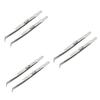MAGICLULU 6pcs Professional Piercing Tweezers Set Multifunctional Steel Nail Art Tools Kit for Manicure Jewelry Making and Grooming view 1
