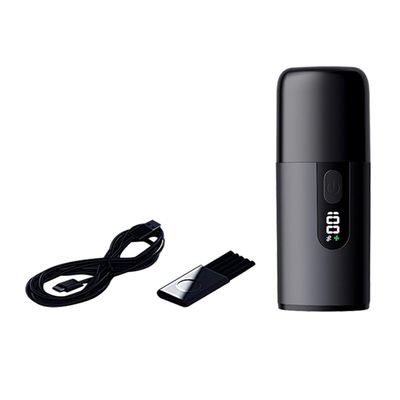 Ficher Nose Hair Trimmer Electric Nose Hair Trimmer Mens Nose Clipper for Both Men and Women with LCD Display Dual Edge Blade USB Rechargeable Trimmer Nose Clippers