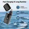 Ficher Nose Hair Trimmer Electric Nose Hair Trimmer Mens Nose Clipper for Both Men and Women with LCD Display Dual Edge Blade USB Rechargeable Trimmer Nose Clippers view 3