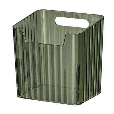 Derefine Household Refrigerator Storage Box Refrigerator Vegetable and Fruit Storage Box Refrigerator Side Storage Containers Green Clear Vertical Pattern Storage Box