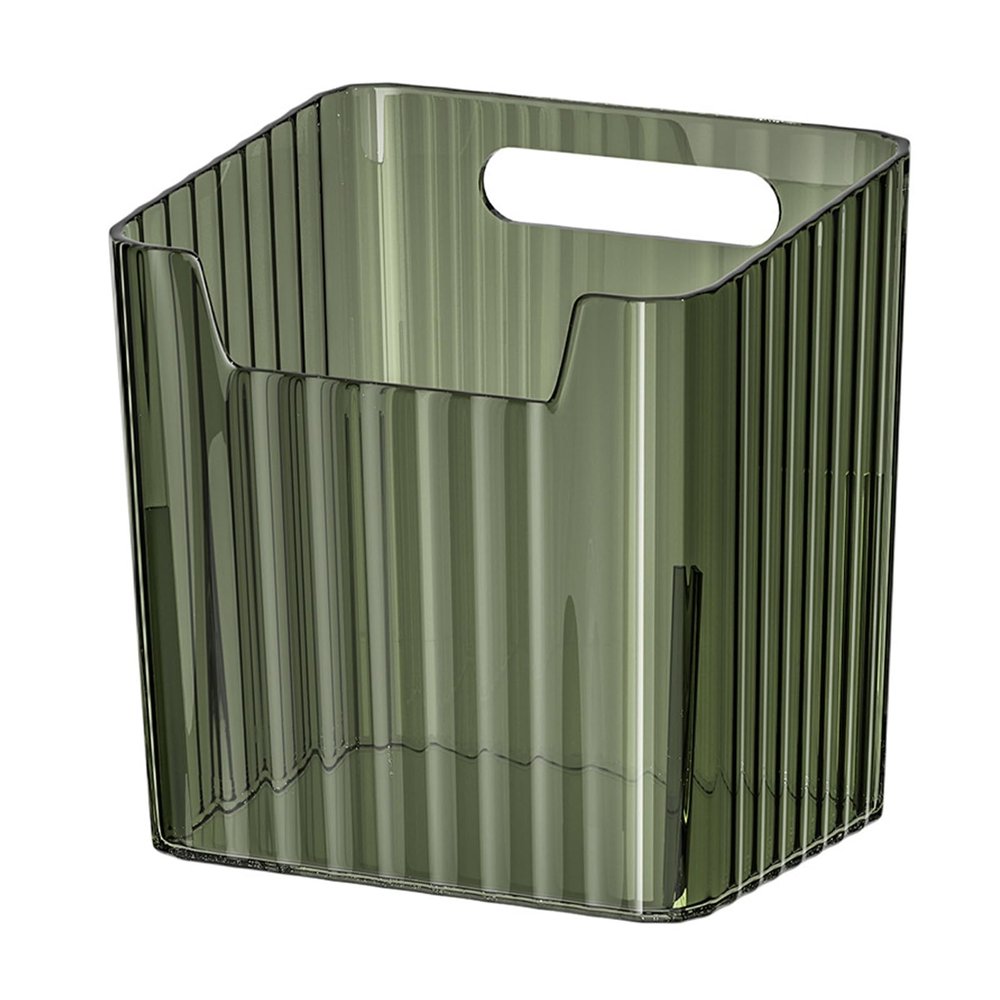 Derefine Household Refrigerator Storage Box Refrigerator Vegetable and Fruit Storage Box Refrigerator Side Storage Containers Green Clear Vertical Pattern Storage Box