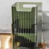 Derefine Household Refrigerator Storage Box Refrigerator Vegetable and Fruit Storage Box Refrigerator Side Storage Containers Green Clear Vertical Pattern Storage Box view 4