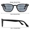 ABETOS Retro Reading Sunglasses Men Women Tinted Sun Readers Spring Hinges Anti Blue Light UV400 Protection Classic Vintage Outdoor Eyeglasses, Black 3.0 view 3