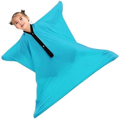 Relaxing Sensory Toys for Compression Body Sock for Autism Suitable Processing Disorders Wrap to Relieve Stress Suitable for Children and Adult (Color : Blau, Size : XL)