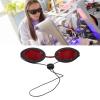 DAUZ Cosmetology Eye Protector, Lightweight Impact Resistant Clear Sight Hair Removal Protective Glasses Durable for Engraving (Red), DAUZdyqp2564n1-11 view 4