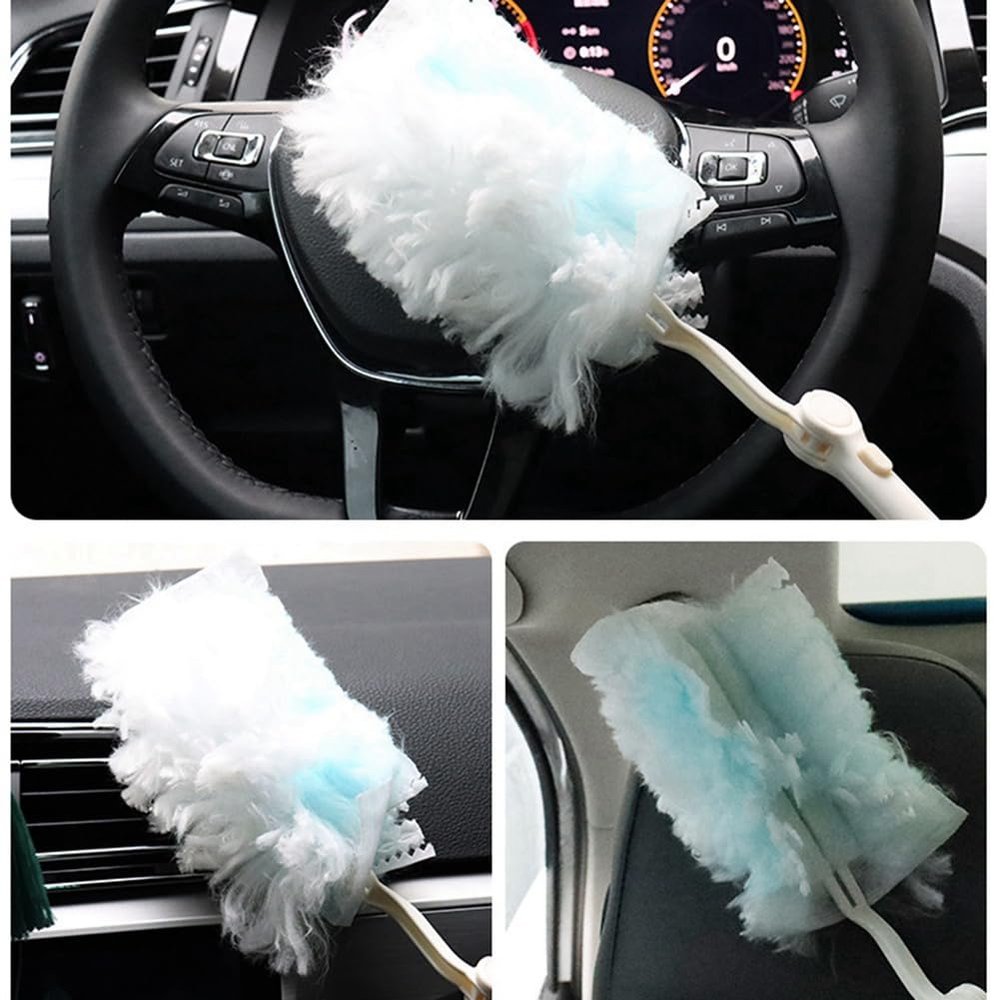 Ficher Replace Heads Replacement Head for Cleaning Home Office Blinds Car Surface Duster Clean A 1Set