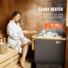 Electric Sauna Furnace, 3KW Sweat Steam Furnace Equipment with Digital Display External Controller, Applicable Space: 2-4m, Allowing You To Reduce Stress and Improve Sleep Quality view 2