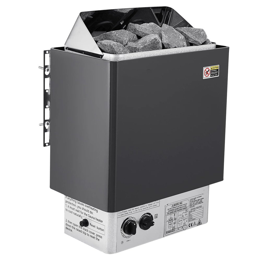 Electric Sauna Heater Stove, 3KW Spa Sauna Room Steam Generator, Internal Controller Overheating Protection, Temperature control and time control, relieve fatigue