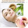 2 Facial Cups and 2 Mini Facial Cups Silicone Massage Cupping Set Body Massage Helper Skin Care for Face Neck Back Eyes, Manual Massage Tools view 2