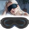 100% Blackout Sleep Mask for Women Men, Zero Eye Pressure Eye Mask, Sleeping Mask for Side Sleepers, Lycra Fabric 3D Contoured Cup Blindfold with Adjustable Strap for Home/Work, 3D Black view 1