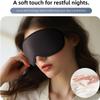 100% Blackout Sleep Mask for Women Men, Zero Eye Pressure Eye Mask, Sleeping Mask for Side Sleepers, Lycra Fabric 3D Contoured Cup Blindfold with Adjustable Strap for Home/Work, 3D Black view 4