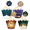 24 Sets Ramadan Cupcake Toppers and Wrappers Eid Mubarak Decorations,Islamic Mosque Moon Star Cupcake Decorations Topper Cupcake Pick Liners for Islamic Muslim Theme Party Cake Decorations Supplies view 1