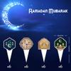 24 Sets Ramadan Cupcake Toppers and Wrappers Eid Mubarak Decorations,Islamic Mosque Moon Star Cupcake Decorations Topper Cupcake Pick Liners for Islamic Muslim Theme Party Cake Decorations Supplies view 2