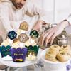 24 Sets Ramadan Cupcake Toppers and Wrappers Eid Mubarak Decorations,Islamic Mosque Moon Star Cupcake Decorations Topper Cupcake Pick Liners for Islamic Muslim Theme Party Cake Decorations Supplies view 4
