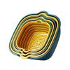 6Pcs Kitchen Multi-Layer Fruits Vegetable Washing Basket Kits,Family Multifunctional Washing Bowl & Strainer for Family,for Food Vegetables Cleaning Washing view 1