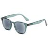 ABETOS Retro Reading Sunglasses Men Women Tinted Sun Readers Spring Hinges Anti Blue Light UV400 Protection Classic Vintage Outdoor Eyeglasses, Clear Green 1.0 view 2