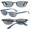ABETOS Retro Reading Sunglasses Men Women Tinted Sun Readers Spring Hinges Anti Blue Light UV400 Protection Classic Vintage Outdoor Eyeglasses, Clear Blue 2.5 view 4