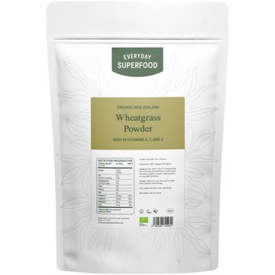Everyday Superfood Organic Wheatgrass Powder 900g | Premium New Zealand Grown Wheat Grass | Green Juice Powder
