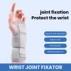 Comfortable Wrist Brace Pain Relief Wristband for Sprained Carpal Tunnel Arthritis Adjustable Compression Support Recovery Protection Breathable Mesh Grey Right Hand view 3
